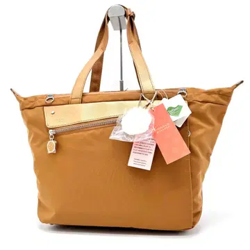 미사용 새상품 카나나 프로젝트 토트백 칼리온 기능 포함 대용량 황토색