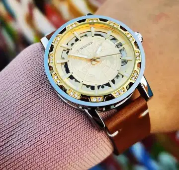 T.WINNER 자동 와인딩 시계 클래식 빈티지