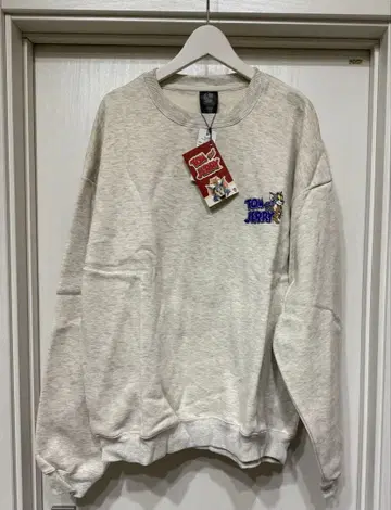 새상품 톰과 제리 맨투맨 L 사이즈 그레이 미사용