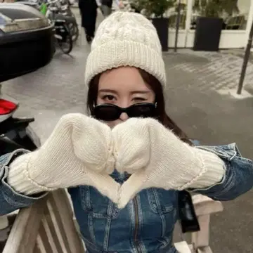 THE TOE 니트 모자 x 장갑