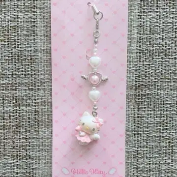 산리오 헬로키티 꿈꾸는 엔젤 비즈 스트랩 참