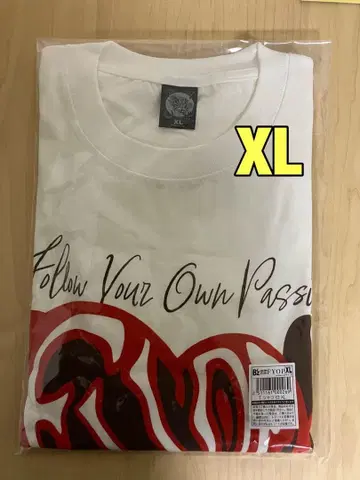 B'z LIVE-GYM 2025 FYOP 투어 티셔츠 화이트 XL 사이즈