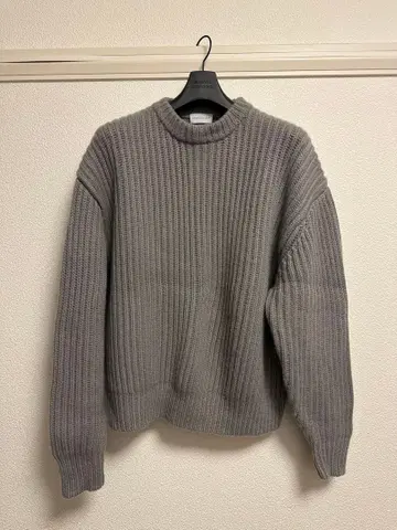 JOHN ELLIOTT 그레이 리브 니트 스웨터