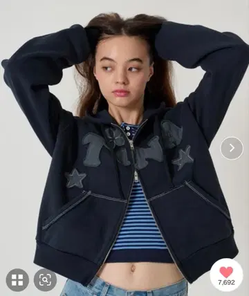 속기모 로고 패치워크 후디 TINA: JOJUN