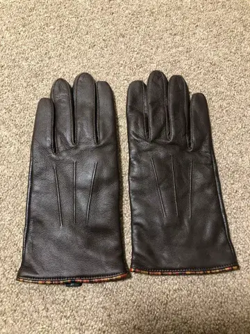 PaulSmith 폴스미스 다크 브라운 가죽 장갑 24cm