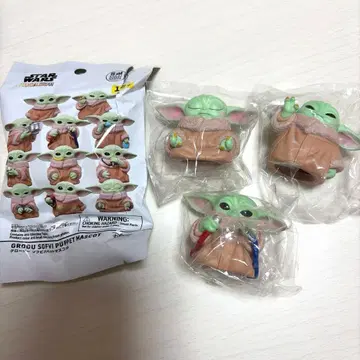 만다 로리안 그로구 소프트 비닐 퍼펫 마스코트 손가락 인형 스타 워즈