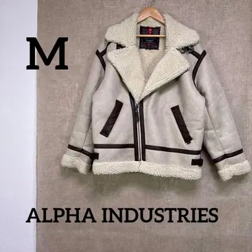 ALPHA INDUSTRIES 양가죽 보아 라이닝 M 베이지