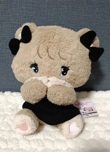 mikko characters BLACK RIBBON 봉제 인형 라떼