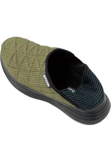 올리브 그린 블랙 슬립온