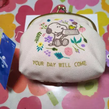 USJ 한정판 스누피 찰리 브라운 가마구치 파우치