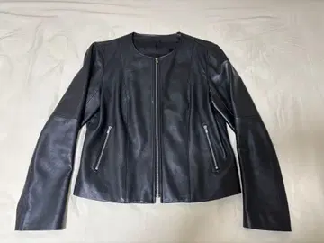 ANAYI 블랙 가죽 자켓