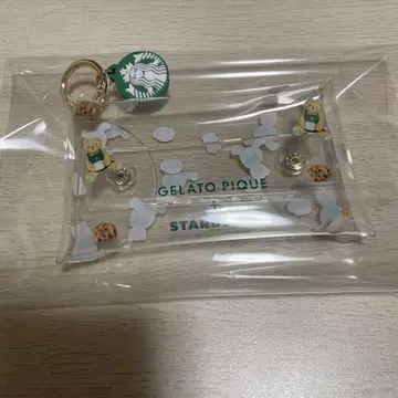 스타벅스 젤라또피케 멀티 케이스 클리어 케이스 베어 모카 베이지