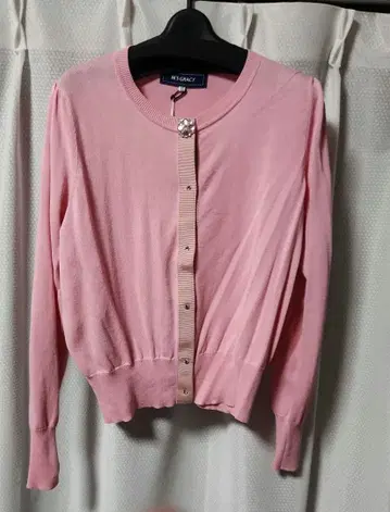 M's Gracy 핑크 긴팔 가디건