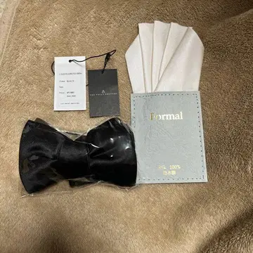 THE GREAT BREASTING 블랙 보타이 치프 세트