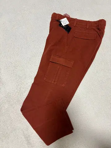 택 포함 새상품 DAKS 닥스 팬츠 남성용 오렌지 브라운 센터