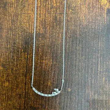 실버 다이아몬드풍 목걸이