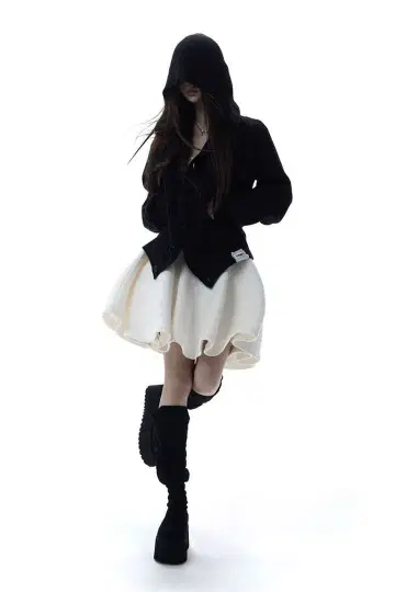 theredthread S 트위드 플레어 스커트