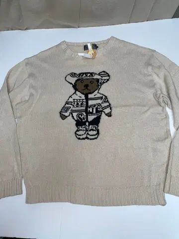 HYSTERIC GLAMOUR TEDDY 자카드 니트 스웨터