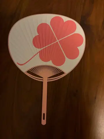 네잎클로버 부채형 부채