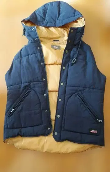 Dickies 후드 부착 다운 베스트 M 사이즈 네이비