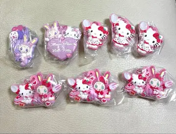 메조피아노 헬로키티 캡슐러버 마스코트 8개 세트