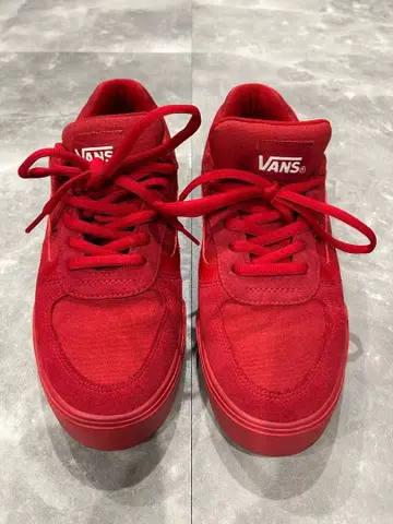 VANS 레드 스웨이드 스니커즈 28cm