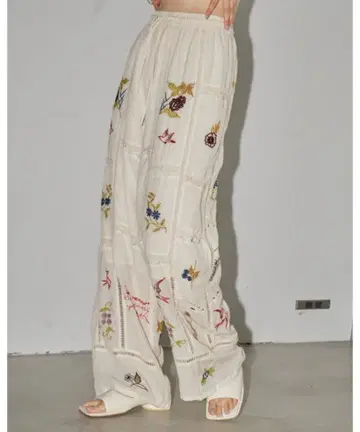 TODAYFUL Embroidery Patchwork Trousers