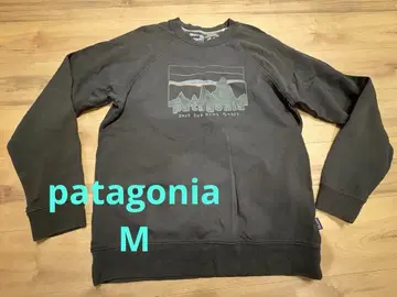 [ patagonia ] 파타고니아 오가닉 코튼 맨투맨 M 흑먹색