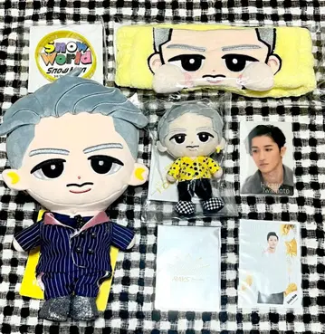 SnowMan 이와모토 테루 칠인형, 헤어밴드, 소프트 비닐, 부채 등