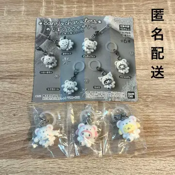 산리오 메지루시 액세서리 복슬복슬 스노우 시나모롤 마이멜로디 폼