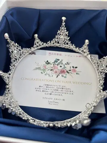 웨딩 크라운 실버