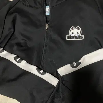 Hauls 블랙 저지 셋업 고양이 로고