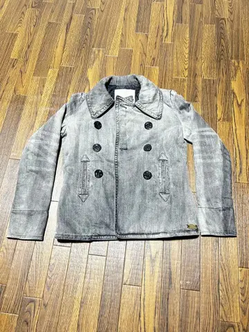 랄프 로렌 DENIM&SUPPLY 블랙 데님 P 코트