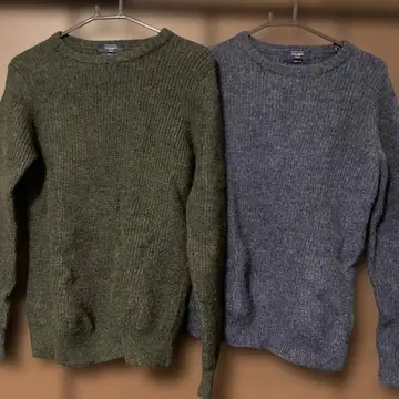 백넘버 울 100% 니트 세트