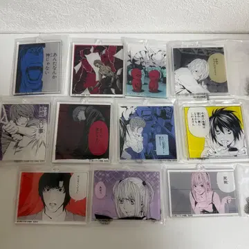 데스노트 아크릴 키링 11점 DMM 복권 야가미 라이토