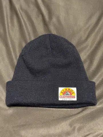 X-LARGE 니트 모자 네이비