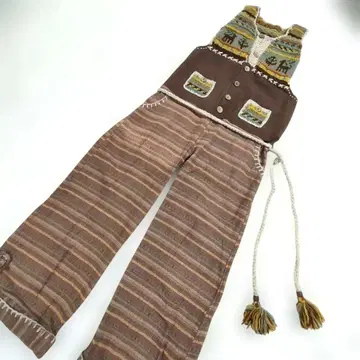 레어 Hammoc 해먹 오버롤 이소재 니트 살로펫