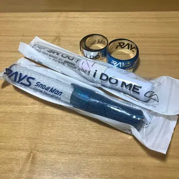 SnowMan 응원봉 iDOME/RAYS 2개 세트 은색 테이프 포함