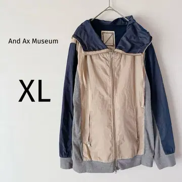 앤드 악스 뮤지엄 후드티 긴팔 남성용 절개 디자인 겉옷 XL