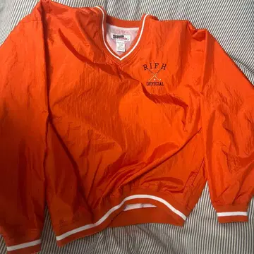 NOT100TONIX 오렌지 V넥 자켓 L