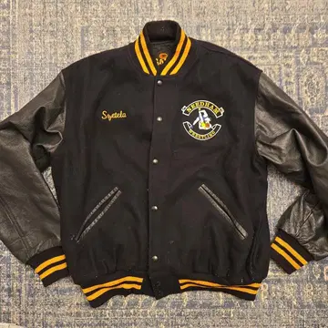 Needham Wrestling 바시티 자켓 블랙