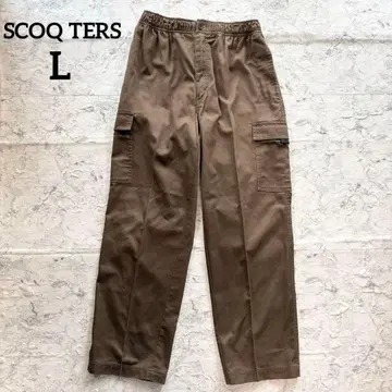 [ SCOQ TERS ] 남성용 카고 팬츠 워크 팬츠 캐주얼 카키 L