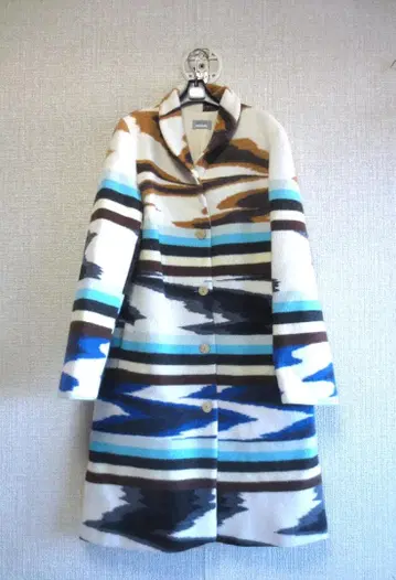 MISSONI 스트라이프 패턴 니트 롱 코트 이탈리아제 사이즈 46