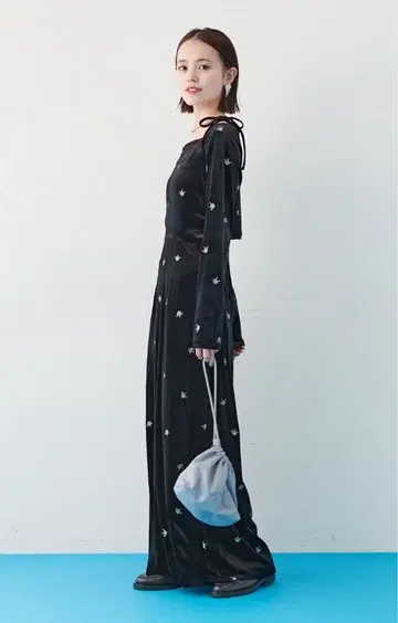 mystic 플라워 벨로아 원피스 size - 1