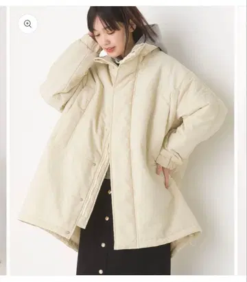 OMNES 발수 가공 나일론 몬스터 오버 자켓 아이보리