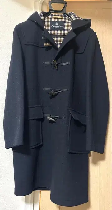 [ 시착만 한 상품 ] 아쿠아 스큐텀 & 글로버올 더플 코트 네이비 38