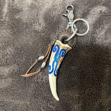 사슴 뿔 키링 조각 키링 아이누