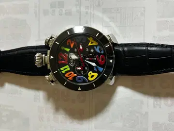 GaGa 크로노그래프 시계 다색 숫자