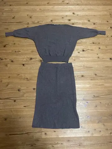 IKKA LOUNGE 니트 스커트 셋업 M 사이즈