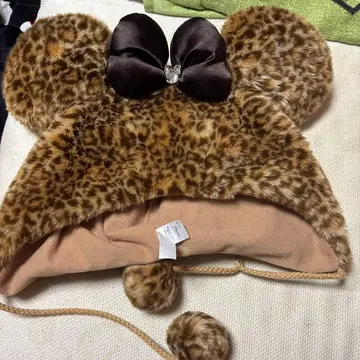 레오파드 무늬 팬캡 디즈니